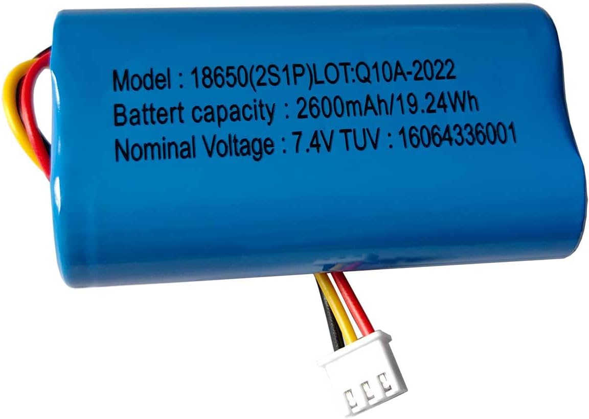 AOLIKES 18650 2s1p 2600mAh 7.4v Rechargeable Lithium-ion Battery with XH2.54/3p Plug / 5C Cells, Support Fast Charging - 2Pack