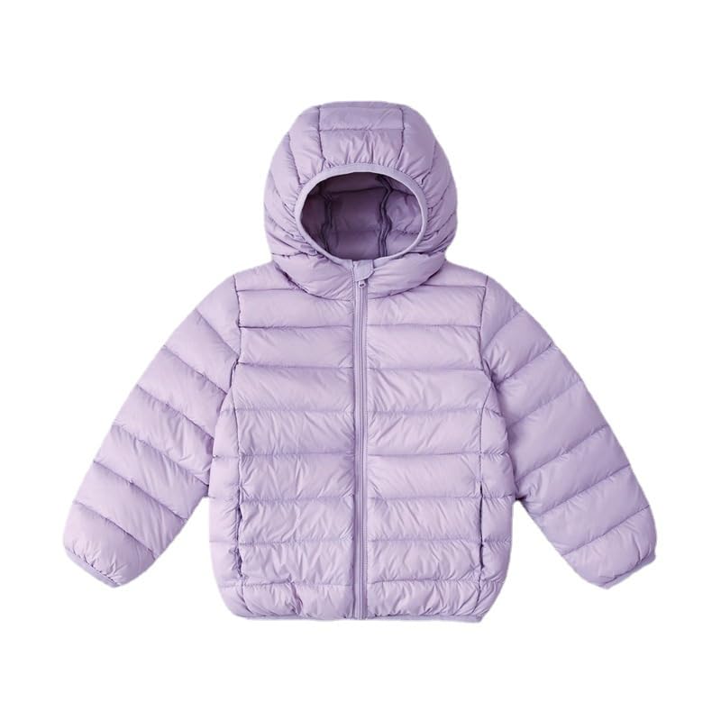 LittleSpring Kids Puffer Jacket Lightweight Packable Down Coat with Hood