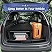 Letsenjoy Folding Car Bed with Adjustable Height and Length, Camping Bed 600D Oxford Fabric Mattress,Carbon Steel Frame,Sleeping Platform for Vehicle ''39.5-71.5 x 33.5 x8.3-10.6