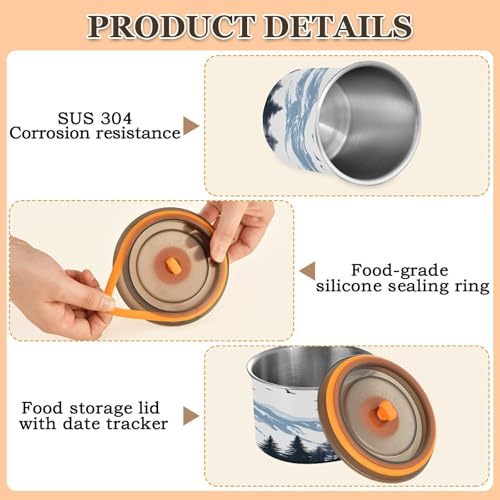 Contenedor Hermético Blueangle Acero Inoxidable 900 ml miniatura 4