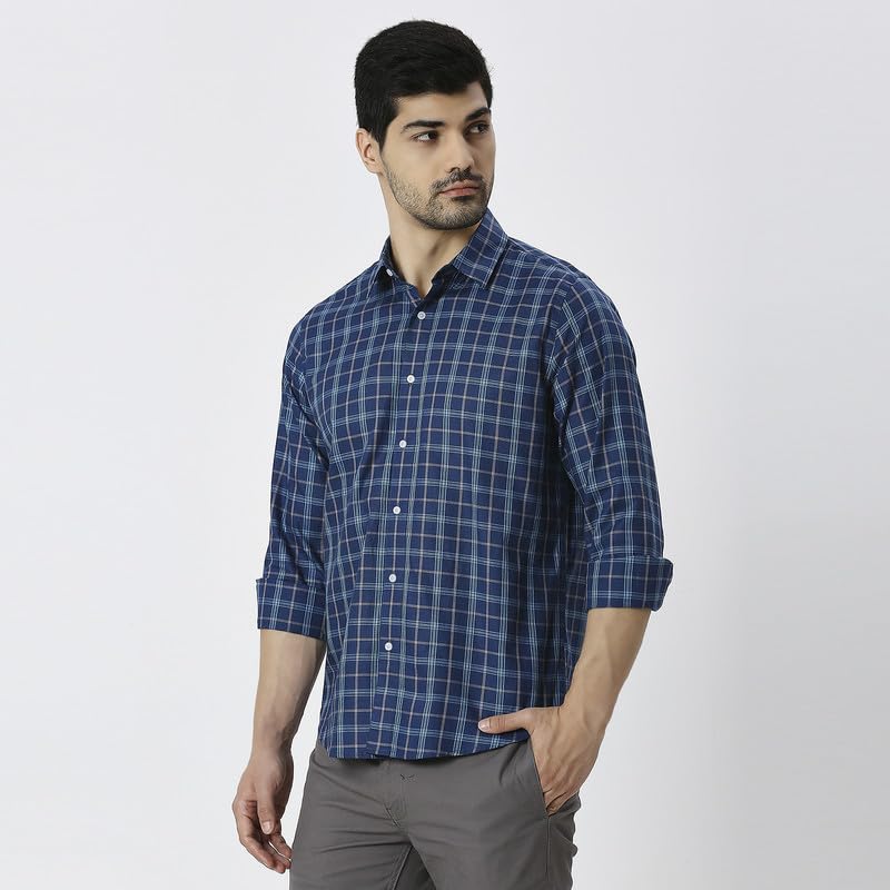 Image of Mens Striped Slim Fit Cotton Casual Shirt | Full Sleeves Mens Shirts | Stylish Shirt for Men