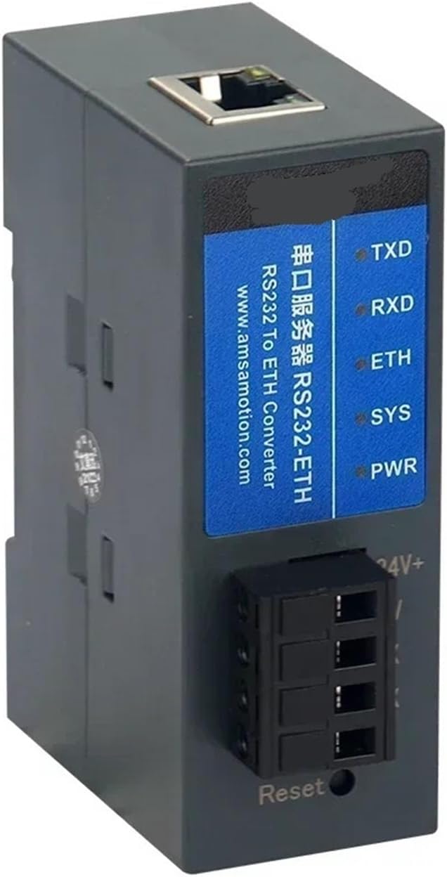 1pcs RS232 to Ethernet Port Serial Server Modbus Gateway RTU to TCP Protocol Communication Module RS232 Signal to TCP/IP