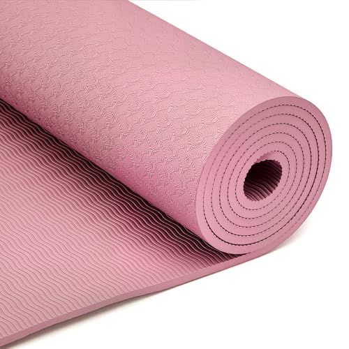 Image of Amazon Basics 1 /4 Inch Thick TPE Exercise Yoga Mat with Carrying Strap
