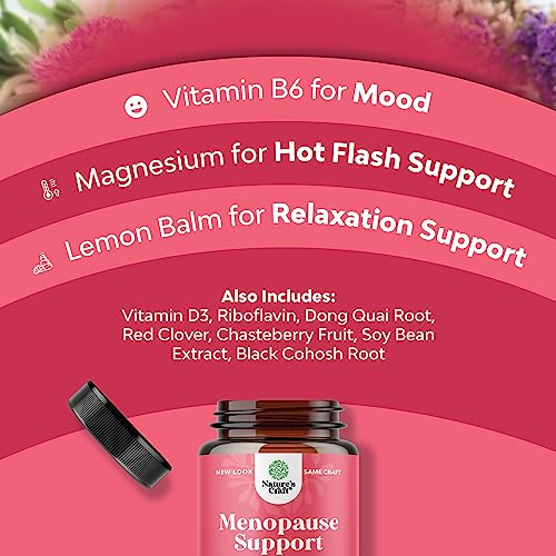Natures Craft Bundle Of Herbal Menopause Supplement And Advanced Thyroid Support For Women With Ashwagandha - Perfect For Estrogen Balance - With Iodine L Tyrosine Rhodiola And Astragalus Root #TOP3