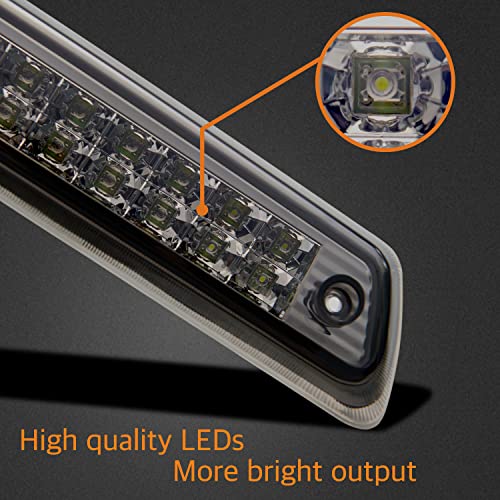 Image of Third 3rd Brake Light, LED High Mount Stop Light for 2009-2014 Ford F150, 10-14 Lincoln Mark LT, Rear Center Cab Roof Tail Cargo Lamp, DOES NOT FIT SVT Raptor & Models with Hill Descent Control