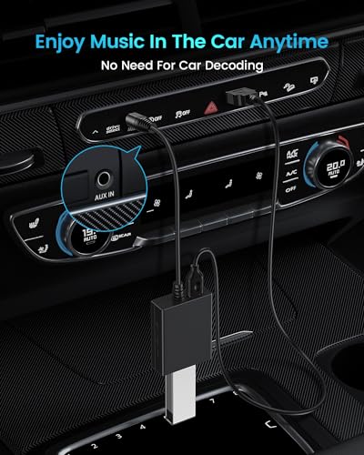 ANDTOBO USB to Aux Audio Adapter, 3.5mm Male to USB Female, Car Music Player - Image 5