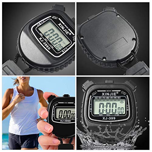 CLISPEED Cronômetro Digital Cronômetro Cronógrafo Cronômetro de Contagem Regressiva Com Pulseira Ala