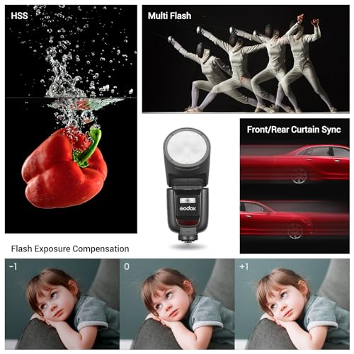 Ficha técnica GODOX V1 Pro O V1Pro O Cabeza Redonda Flash Speedlite Compatible para Olympus y Panasonic 2.4G Inalámbrico TTL Speedlight HSS 1/8000s 2980mAh Li-Ion Batería Desmontable Sub Flash Soporte Tipo-C - Fernando Cortés
