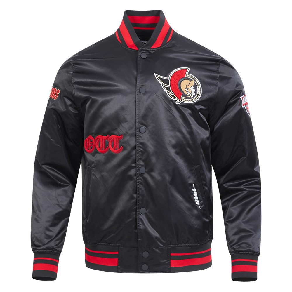 Pro Standard Mens NHL Old English Satin Jacket