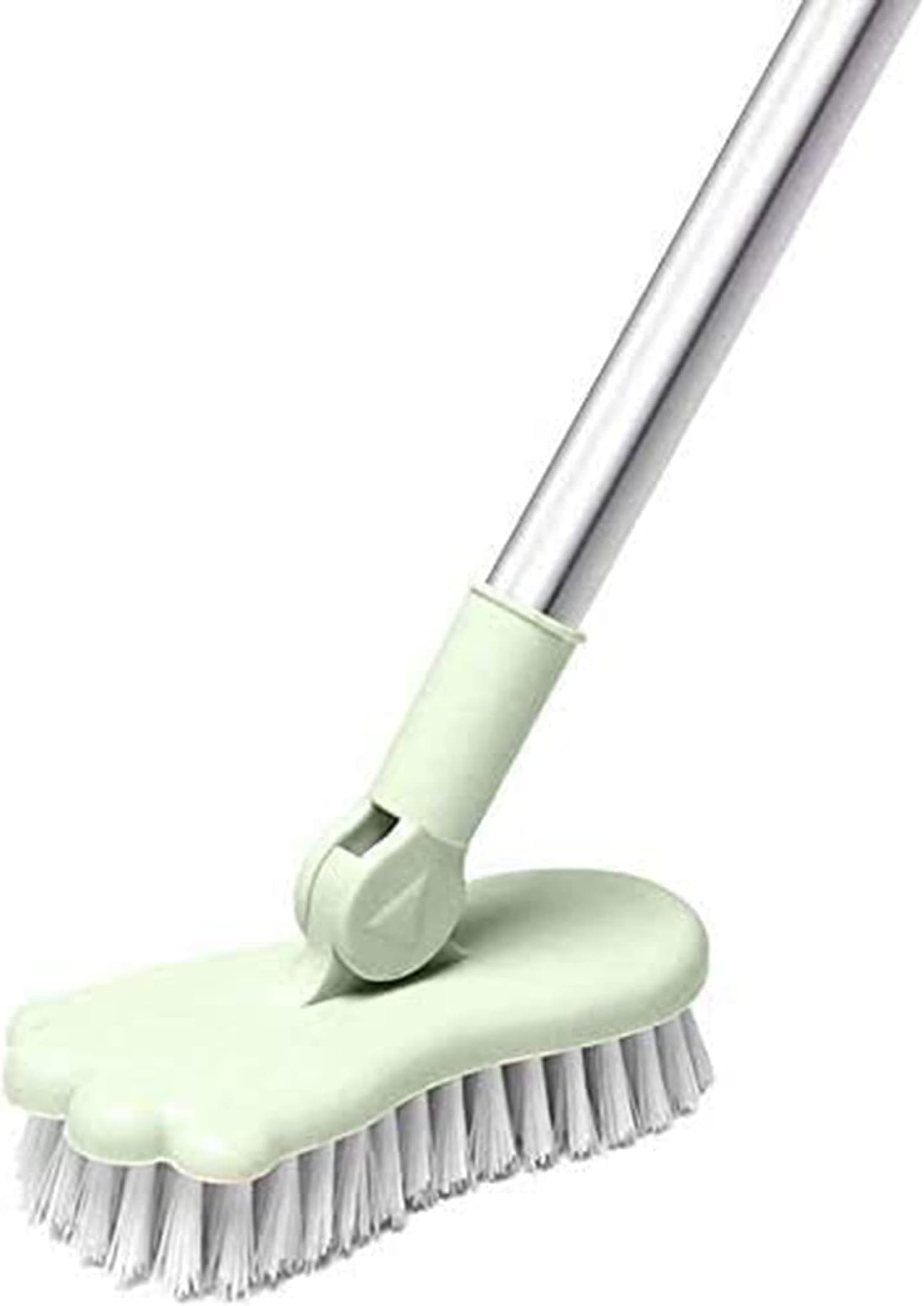 – KASTWAVE Floor Scrub, Floor Scrub Brush Bathroom Bathtub Shower Tile Grout Scrubber Rotatable Handle Indoor Kitchen Push Broom Scrubbing Cleaning Brush, for Hard to Reach Areas