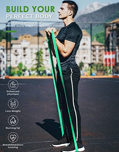 Canway Pull Up Assistance Bands, Resistance Bands Set Workout Stretch Fitness Bands, Heavy Duty Exercise Bands For Body Working Out,Powerlifting,Training, Set Of 4, With Instruction Guide,Carrying Bag #TOP1