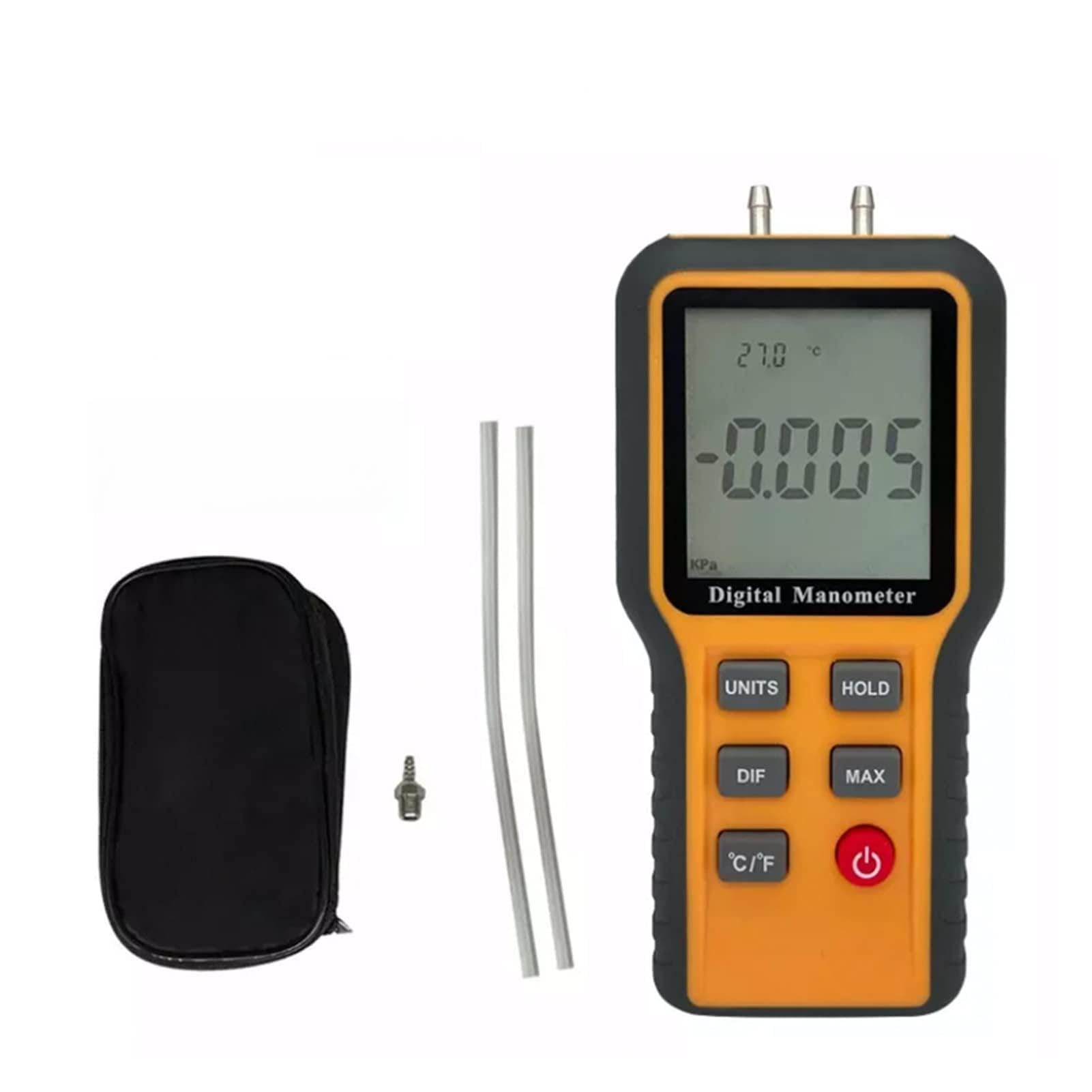 MANÓTURO DE PRESIÓN Digital 3 IN 1 Aire Meter Herramientas for MEDICIÓN Gas Natural ACONDICIONAMIENTO AIRECONA para Pruebas de Mantenimiento(52.2 kPa)