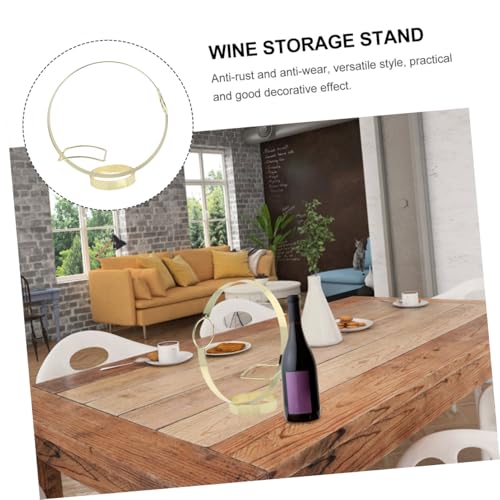 Soporte para botellas de vino de acero inoxidable miniatura 4
