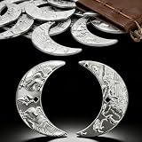 Byhoo 20 Fantasy Coins for DND Board Games Accessories & Leather Pouch for Waterdeep Metal Coins for Dungeons & Dragons Tablelap RPG Games Addons Medieval Game Retro Props