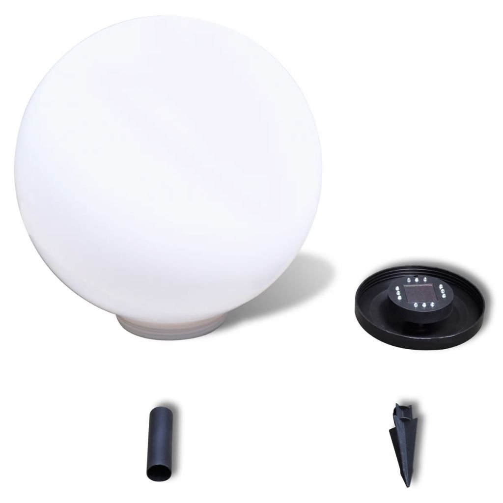 Tidyard - Bola solar exterior para jardín, 50 cm, 1 unidad con estaca de suelo, 50cm 1 pièce