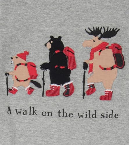 unisex-kids Long Sleeve Printed Pajama Set, Walk on the Wild Side, 4 Years3