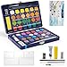 Sivaopa Aquarellfarbkasten, 48 Wasserfarben Aquarellfarben Set, Festes Pigment für Kind, Aquarell Malkasten für Anfänger und Profis