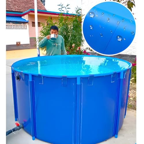 Estanque plegable de PVC con marco engrosado para cultivo de koi 3