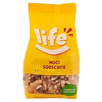 LIFE Noci Sgusciate – Frutta Secca, Snack in Pratico Sacchetto, Vegano 100% Naturale, Formato Convenienza 100g