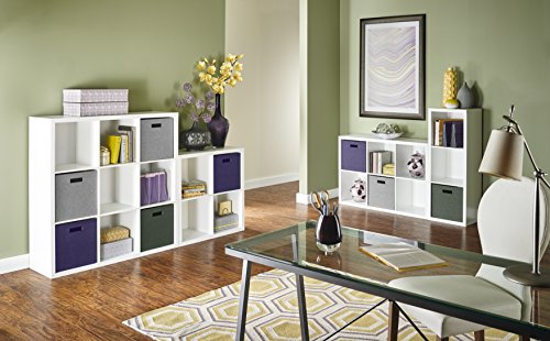 image for ClosetMaid 6 Cube Storage Shelf Organizer Bookshelf with Back Panel, E