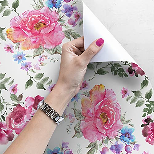 Papier peint floral chambre adulte et meuble salon motif roses anciennes 416x254 - 4