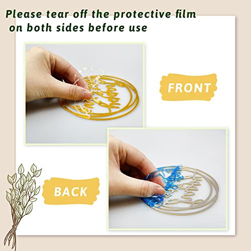 29 Pcs Colorful Ball Cake Topper Mini Balloon Cupcake Topper Diy Foam Ball Artificial Dried Flower Cake Insert Decoration For Anniversary Baby Shower Birthday Party Supplies (Gold Silver Black) #TOP2