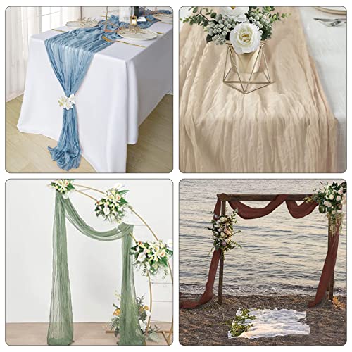 Nostheart Cheesecloth Table Runner Sand #TOP7