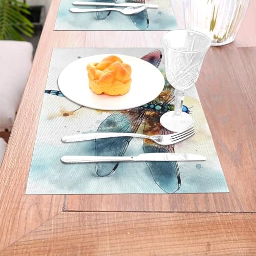 Sets de table lavables durables rectangulaires 45x30cm pour cuisine