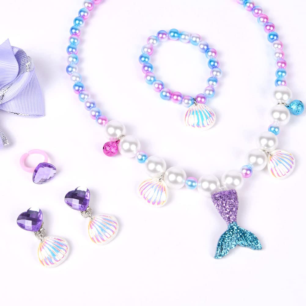 Set Borsetta E Gioielli Bambina In Peluche - Rosa Con Accessori - Foto 7