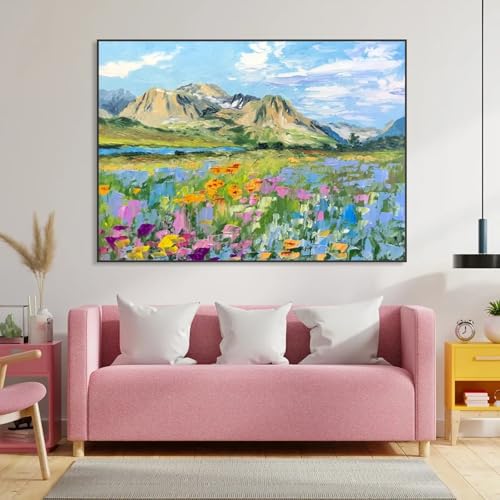 Images de paysage montagne tableau décoration salon moderne toile glacier