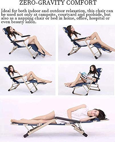 Chaise longue zero gravity inclinable avec structure pliante de terrasse - 2