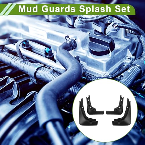 Image of Mud Flaps Splash Guards for Maserati Levante 2018-2023 Front and Rear Mud Guards 1 Set