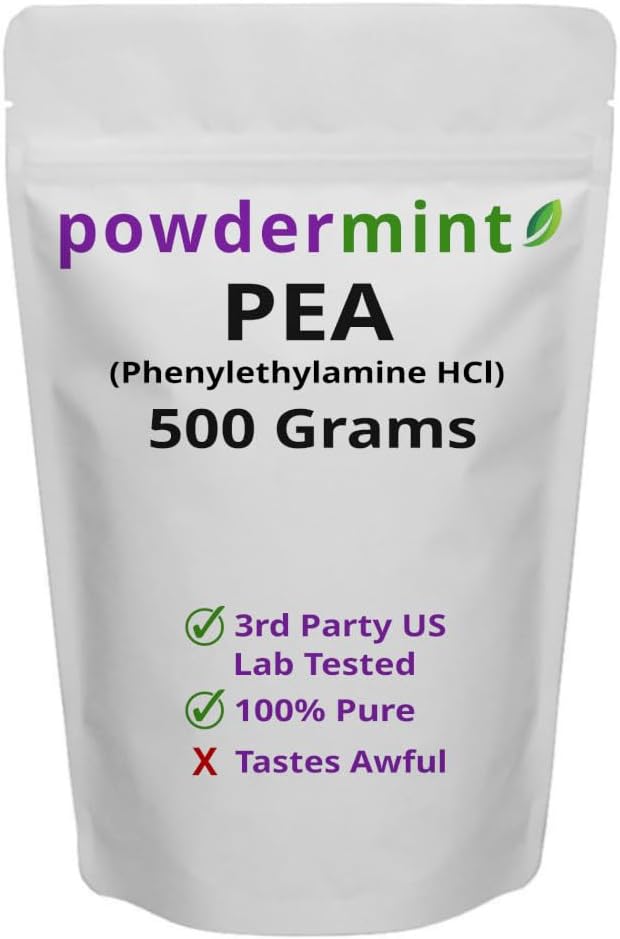 Phenylethylamine HCl (Pea) Powder - Mood, Energy (500 Gram)