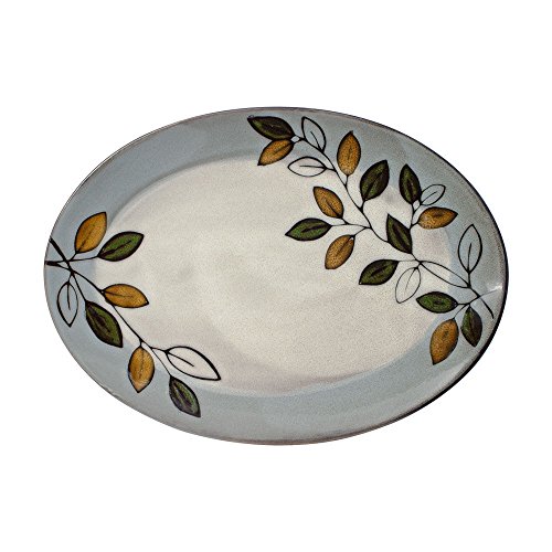 Pfaltzgraff Rustic Leaves Oval Platter #TOP12