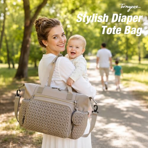 Image of Diaper Bag Tote, Large Baby Hospital Bag for Labor Delivery Mom