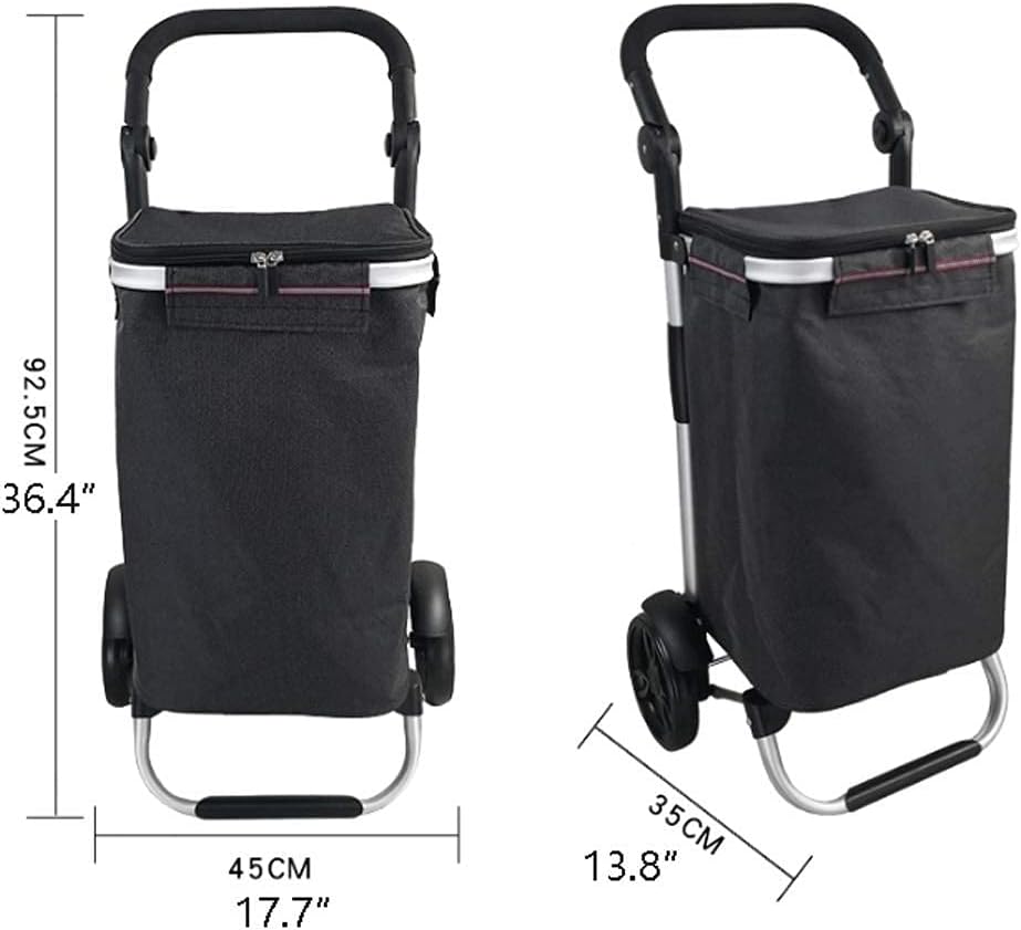 Shopping Cart 40L Multifunctional Shopping Cart Trolley Bag on Wheels Push Tote Cart Trolleys,Trolley Bag Basket Luggage Foldable Cart Grocery Cart/Graffiti Color