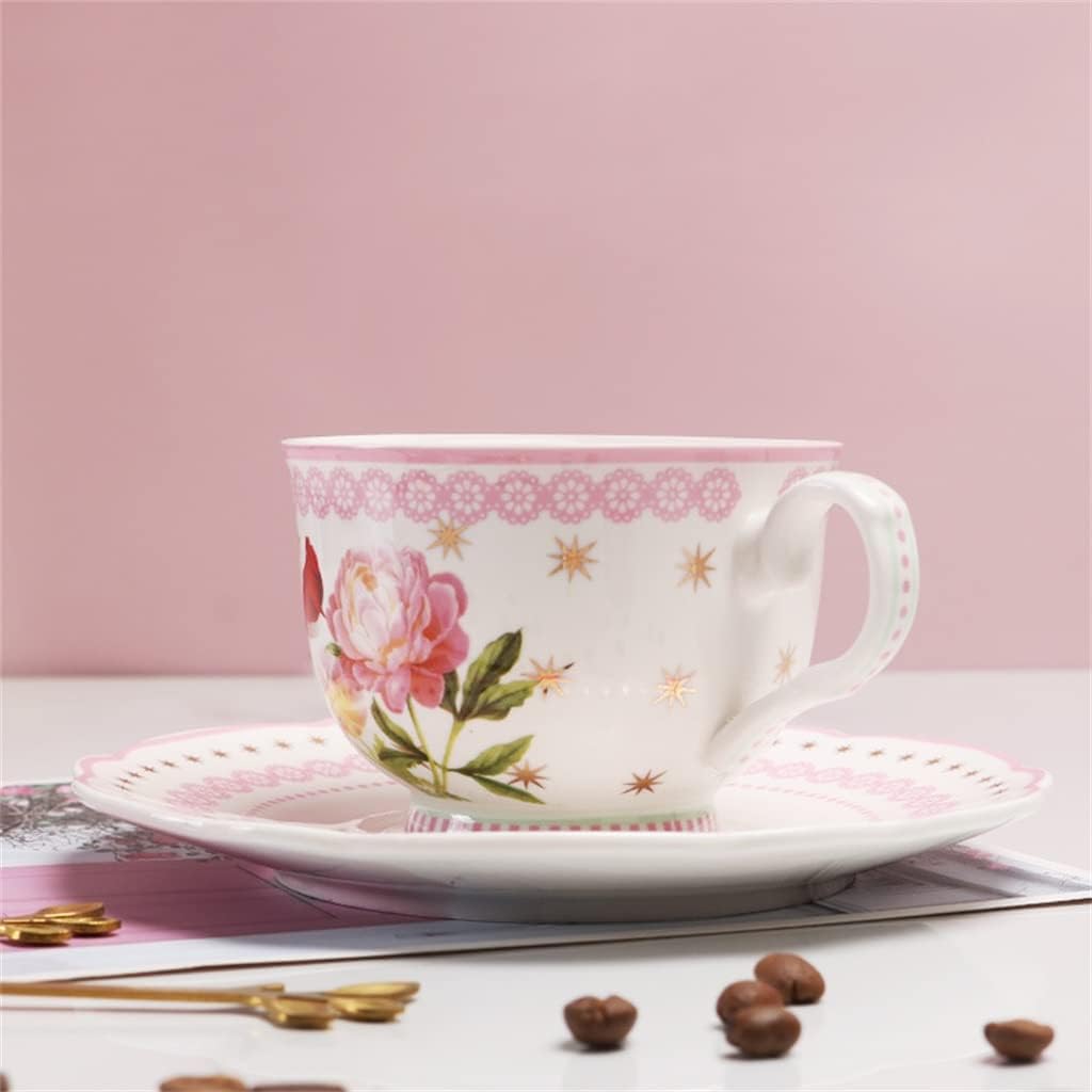 European Ceramic Flower Coffee Cup And Plate Set With Afternoon Tea Set Exquisite Pastoral