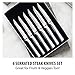 RADA Cutlery 6-Piece Serrated Steak Knife Gift Set (S6S), Stainless Steel Hollow Ground Blades, Made in USA, Silver Handles