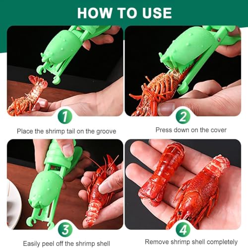 3pcs, 2025 Crawfish Sheller Tool for Peeling Cooked Shrimp Tails Crayfish Shelling Device Shrimp Peeler Crawfish Sheller Seafood Tool for Kitchen Restaurant - Image 4