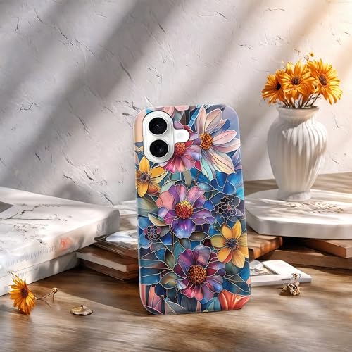 Coque iPhone 17 esthétique avec fleurs vibrantes style chic pour filles