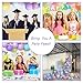NICDIY Balloons Birthday Decorations Party Balloons 136pcs Ballons Multicolor 12 10 5 Inch Assorted Colors Baby Blue Pink White Balloon Garland Arch Kit for Party Wedding Graduation Baby Shower