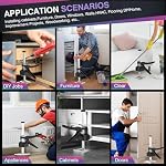 2026 Nouveau bras de levage à manivelle (2 pièces) Outil de levage de 12 po, multifonctionnel pour meubles, panneaux de portes de cabinets et fenêtres, levé de 6,7 pouces, capacité de 360 LBS