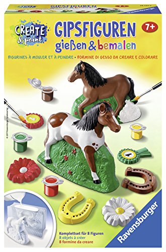 Ravensburger Gipsfiguren gießen und bemalen 28522 - Pferd Kinder ab 7 Jahren