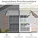 COSTWAY Vordach für Haustür 199 x 99 cm, Überdachung aus Aluminium und Polycarbonat, Transparentes Pultbogenvordach, Haustürvordach, Pultvordach, Haustürdach, Türvordach für Eingangsbereich (Silber)