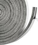 Draft Excluder for Doors Windows, 5 Meters(L) x 9 mm(W) x 5mm(T) Brush Weather Stripping Tape Self-Adhesive Seal Strip Grey