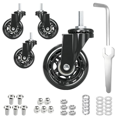 MySit Creeper Wheels Replacement Set of 4, 2.5 Inch Snap on...