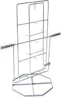Espeto Giratório Para Costelão Fogo Chão Galvanizado Com Base
