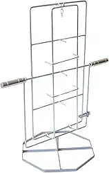 Espeto Giratório Para Costelão Fogo Chão Galvanizado Com Base