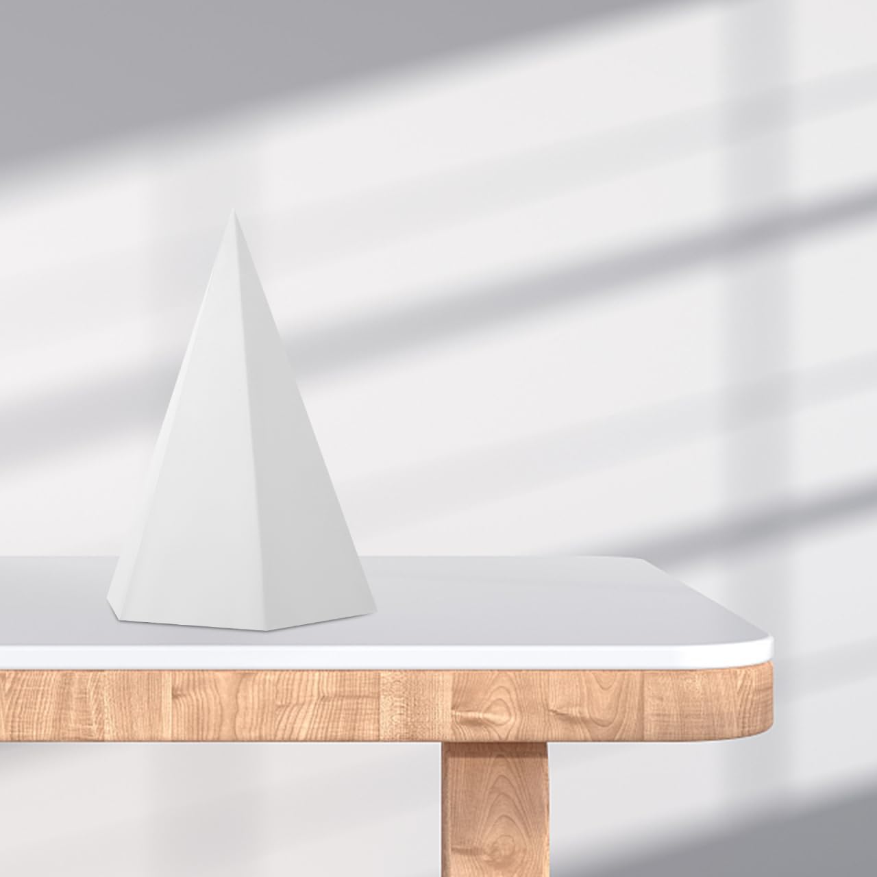 DIYEAH Geometrical Drawing Model White Art Sketch Figure Model for Sketching Practice, Desktop Gypsum Sculpture for Students and Exam Preparation, 8.85 X 6.29 X 6.29 Inch