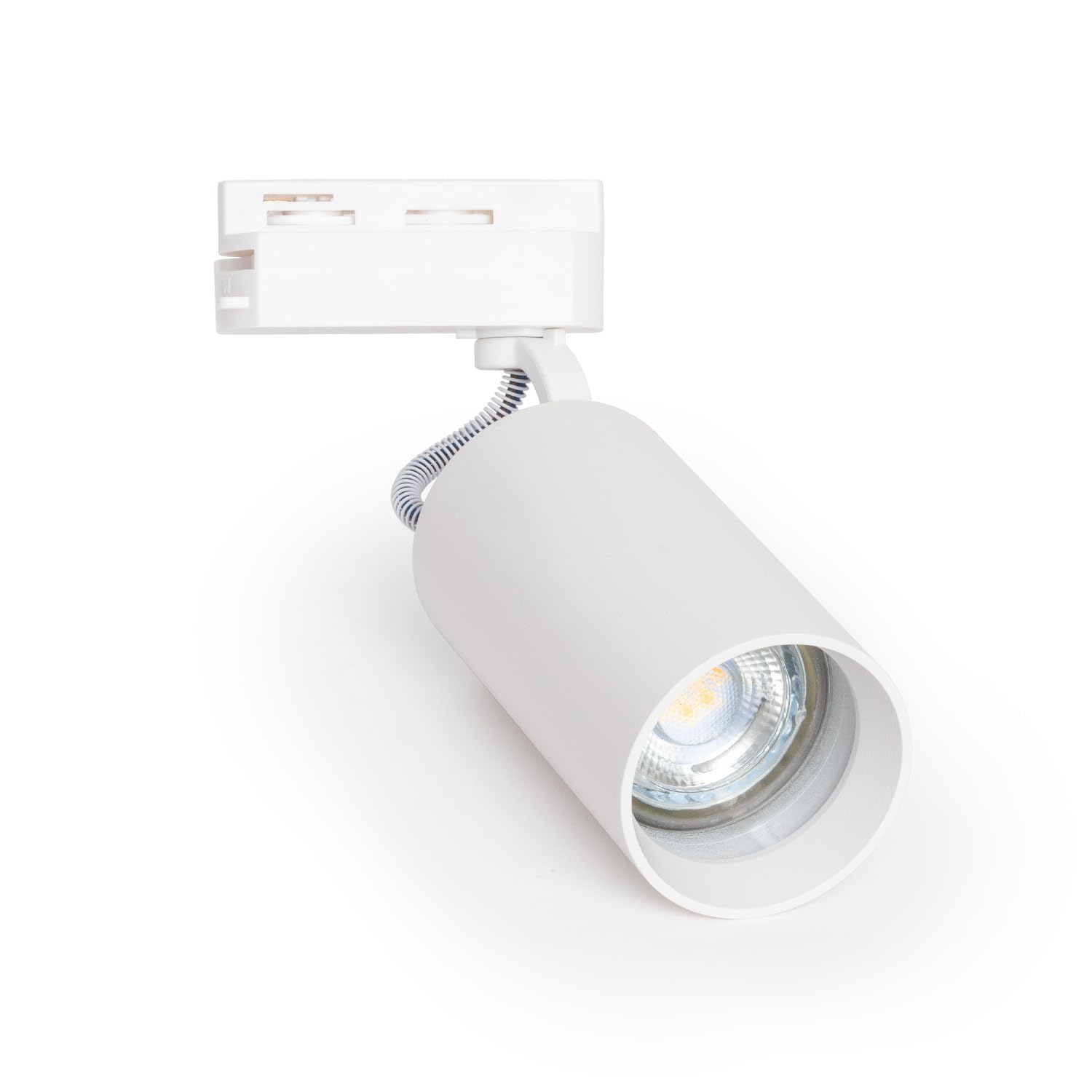 LEDKIA LIGHTING Foco Carril Monofásico Ruun para Bombilla GU10 Blanco GU10